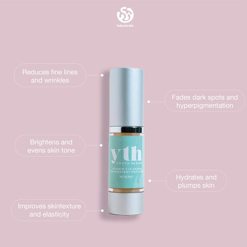 Boho YTH Serum, Hyaluronic Acid & Vitamin C – Anti Aging Facial Serum, Brightening Serum for Dark Spots, Even Skin Tone, Eye Area, Fine Lines & Wrinkles, 15 ml, 0.5 fl oz