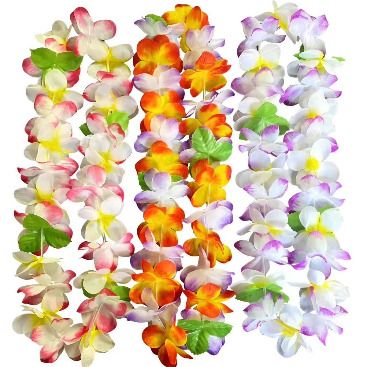 Colorful Flower Garland Headband & Bracelet Set for Parties Festival Handmade Accessories