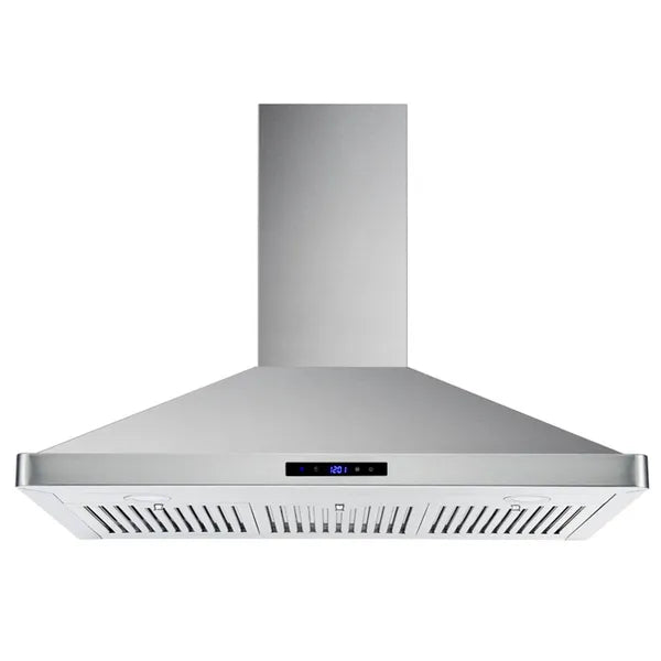 30/36 Inch Stainless Steel Wall Mount Range Hood 700CFM Touch Control Stove Vent