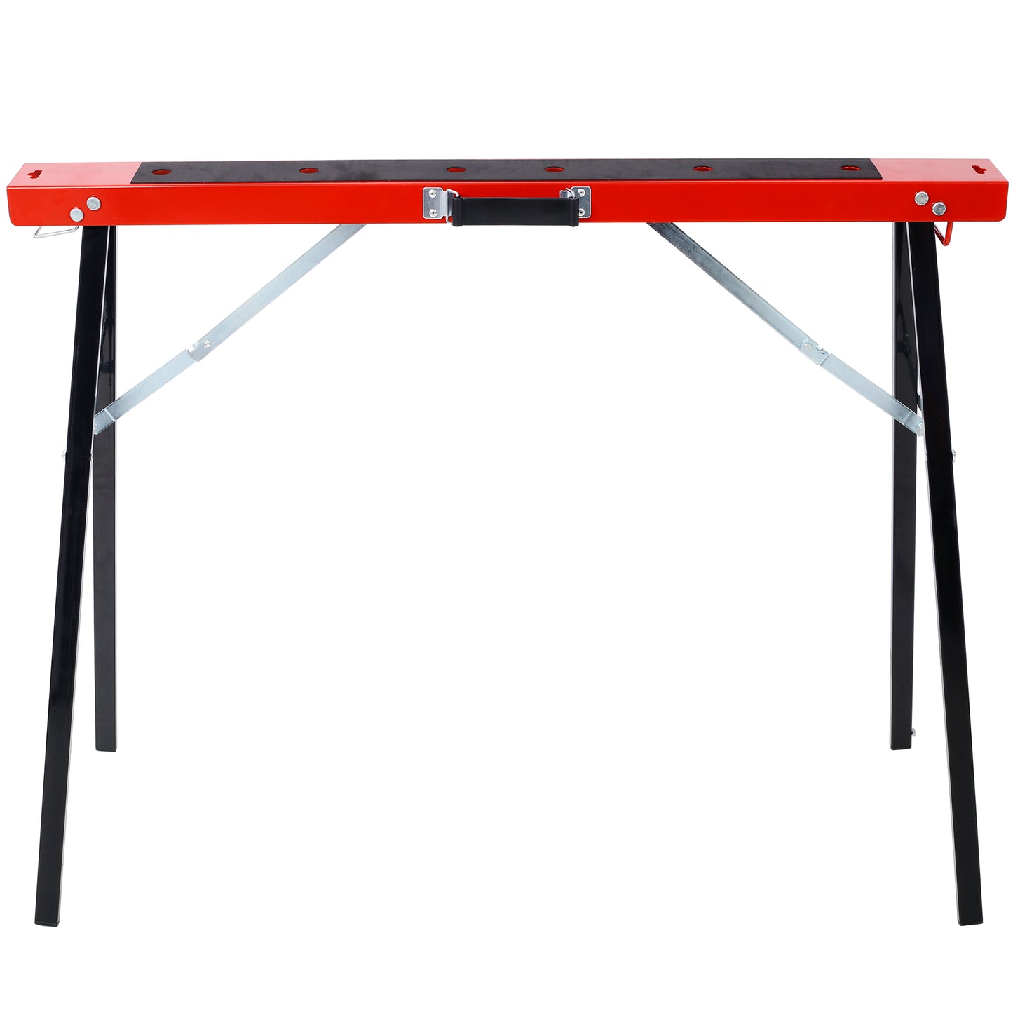Set of 2 Heavy-Duty Wooden Sawhorse Frames with Foldable Design