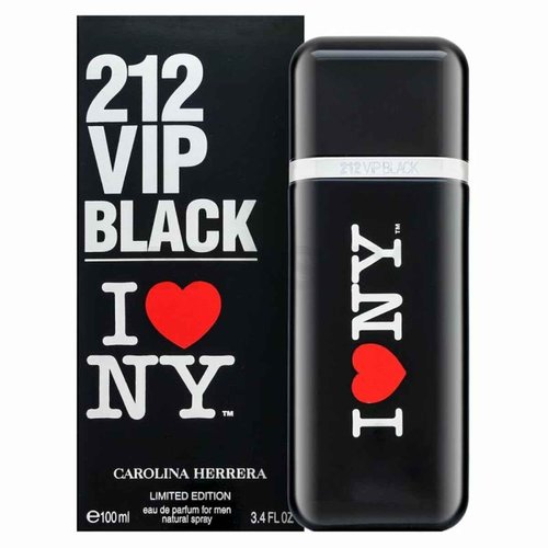 Carolina Herrera 212 Vip Black I Love Ny Edition Eau De Parfum Spray for Men, 3.4 Ounce