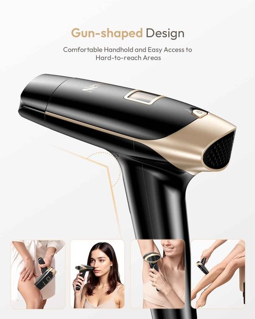 Nevvue Painless IPL Hair Removal Device, Gifts for Women, More Women Use for Facial Hair Removal, Suitable for Face Bikini Line Legs Arms Armpits