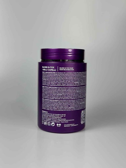 I Belli Capelli Ravenna Hair B-tox Treatment for Blond Hair, Formaldehyde-Free- Cirugia Capilar Para el Cabello- Anti-Frizz, Smoothing- 35.2 oz(1kg), 2 units