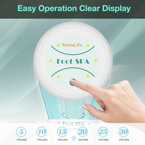 VnioLife Ionic Foot Bath Detox Machine with Slipper, Portable Ionic Foot Detox Chi Cleanser | Home Use, Beauty Salon Holiday Gift