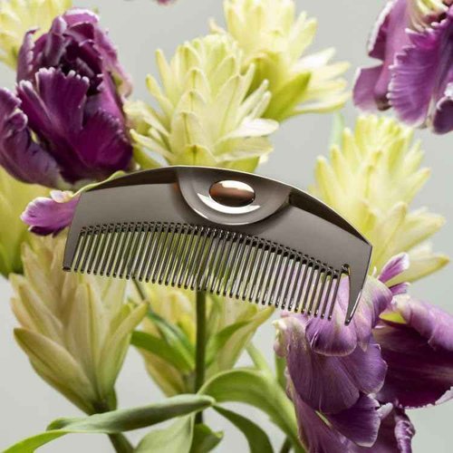 LOVE CHROME PG TSUKI PREMIUM BLACK/Japanese artisan hair comb