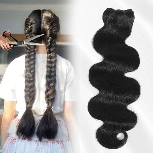 Raw Bundles Human Hair Body Wave Bundles, 22 Inch 16A Raw Hair Bundles Burmese Hair Bundles, 3 Years Service Life, Keep Texture Silky Soft Tangle-Free after Multiple Washes