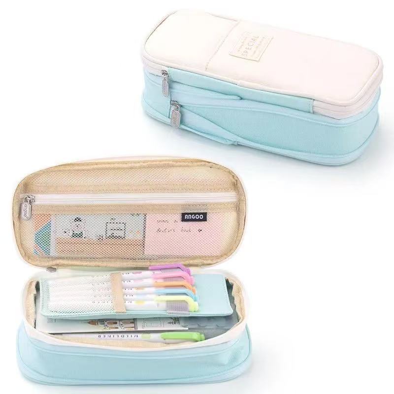 Large Capacity Pencil Case Organizer Stationery Storage Bag for Students