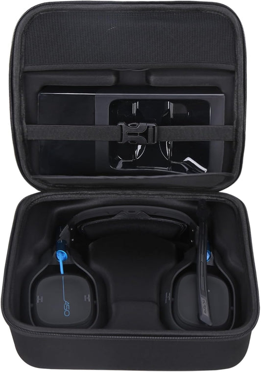 Aproca Portable Hard Protective Case, Compatible with Logitech G Astro A50 X/Astro Gaming A50 Wireless Dolby Gaming Headset (Black)