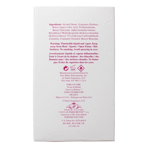 Paris Hilton Can Can Eau De Parfum Spray 3.40 oz (Pack of 3)