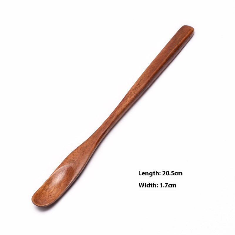 Wooden Coffee Spoon Set - Small 23cm Handles for Tea, Muddler & Stirring