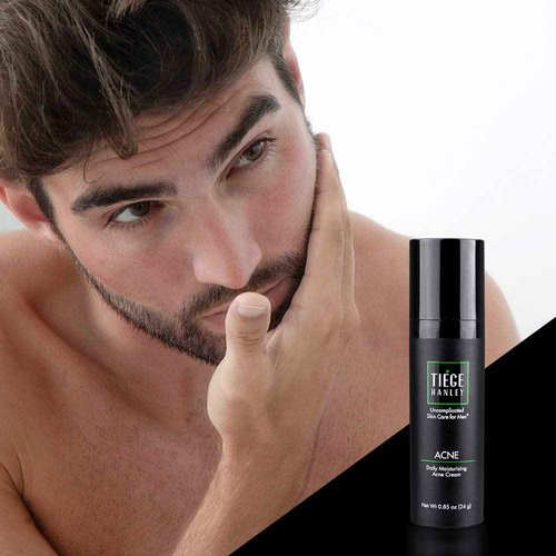 Tiege Hanley | Acne System Level 2 | Dermatologist Recommended Formula: Face Wash, AM Moisturizer with SPF20, Exfoliating Scrub and 1.6% Salicylic Acid Cream 2X | Uncomplicated Skin Care for Men