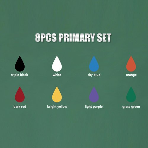 Mummy Primary Tattoo Ink Set 1 oz (30ml) 8 Colors Tattoo Pigment Kit Ink for Tattoo Supply