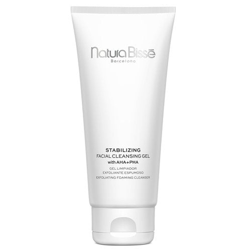 Natura Bissé Stabilizing Facial Cleansing Gel with AHA + PHA, Exfoliating foaming cleanser, Cleanses, Exfoliates & Balances, For Normal, oily & acne-prone Skin, 7 Oz