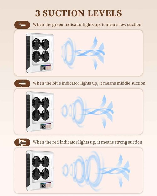 Nail Dust Collector Cordless, Quiet & 4 Upgraded Powerful Vacuum Dust Fans Adjustable Speed,80W Dust Suction Machine for Acrylic Gel Nail Polish Manicure Pedicure Tool at Home or Salon Nail Tech-White