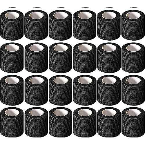 Self Adhesive Bandage Wrap Tattoo Grip Tape 2 inch x 5 Yards Cohesive Bandage Wrap Medical Wrap for Sports & First Aid, Elastic Self Sticking Bandage Tape Vet Wrap for Dogs£¨24PC