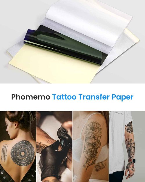Phomemo M08F Tattoo Printer & 110 Pcs Tattoo Paper