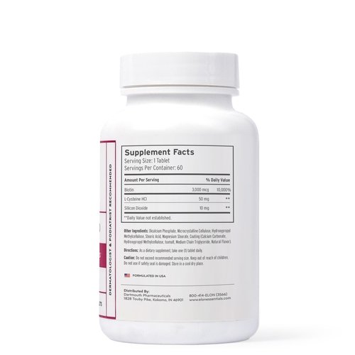 Elon Matrix Plus 3000 Biotin Vitamins for Nail Strengthening and Growth (120 Day Supply) - Healthy & Strong Nails - Biotin Supplement - Extended Release