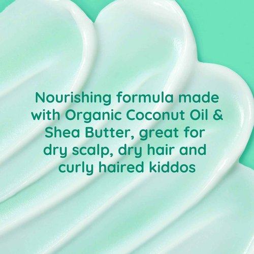 Bubbsi Creamy Coconut Oil Hair Conditioner for Kids, Baby | Light Natural Scent | Won't irritate eyes | Organic Coconut Oil + Shea | Sulfate-free, Nourishing | Curly or Dry Hair (Refill Pouch, 32oz)