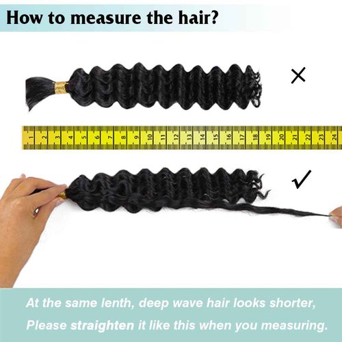 Human Braiding Hair for Boho Braids 28 Inch Deep Wave Bulk Human Hair for Braiding No Weft Brazilian Virgin Curly Human Hair Extension Wet and Wavy Micro Human hair Braiding Hair 2 Bundles/Pack 100g