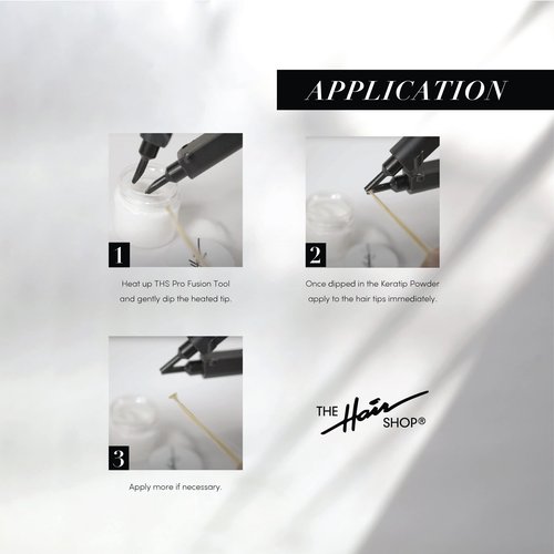 Pro Fusion Tool by The Hair Shop - Keratin Melting Connector Machine for Hair Extensions, Matte Black Ergonomic Patented Design - Professional Salon Heat Tool for Keratip