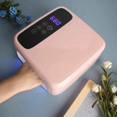 Qkiss 72W Nail Lamp Gel Nail Polish Dryer Quick Drying Nail Art Machine Professional for Nail Art Tools Accessories (American gauge)