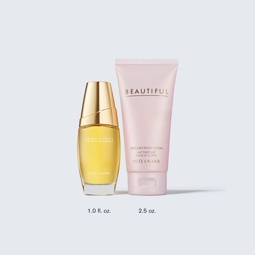 Estée Lauder Beautiful Favorites Duo Fragrance Gift Set | 2-Piece Set with Full-Size Eau de Parfum Spray 1 Fl Oz and Travel-Size Body Lotion 2.5 Ounce | Perfumes for Women