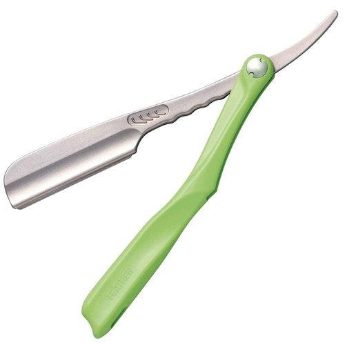 Feather Artist Club Lime SS Folding Handle Razor