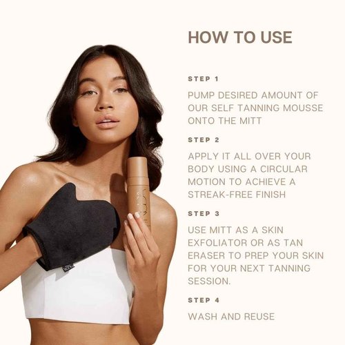 Nuda Dark Self-Tanning Mousse and Dark Face Tan Water Bundle