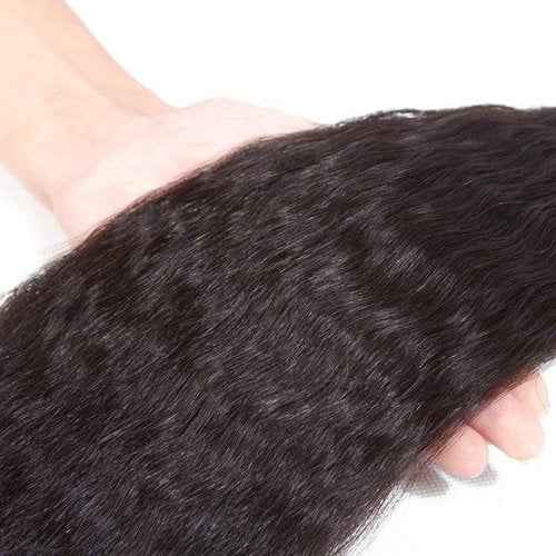 8A Brazilian Kinky Straight Bundles 16 18 20 Inch Unprocessed Human Hair Bundles for Black Women Extension