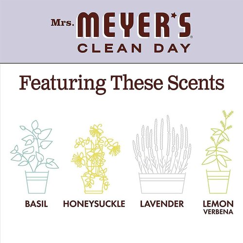 Mrs. Meyer's Clean Day Soy Candle, Lavender, 7.2-Ounce Glass Jars (Pack of 6)