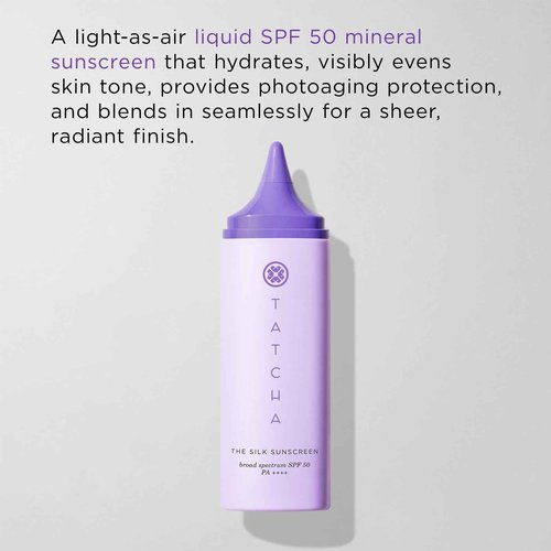The Silk Sunscreen | Broad Spectrum SPF 50 PA++++, Weightless, Hydrating Mineral Sunscreen, New & Improved Packaging, 50 ml