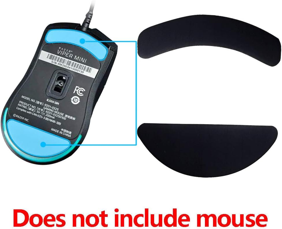 2Sets Mouse Feet Pads Skates Compatible for Razer Viper 8KHz Gaming Mouse (for Razer Viper Wired)