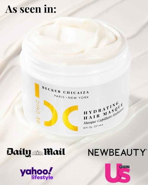 BE CHIC Hydrating Hair Masque by Becker Chicaiza – Damage Repair, Plant-Based, Shine Boosting, Color-Safe Hair Treatment