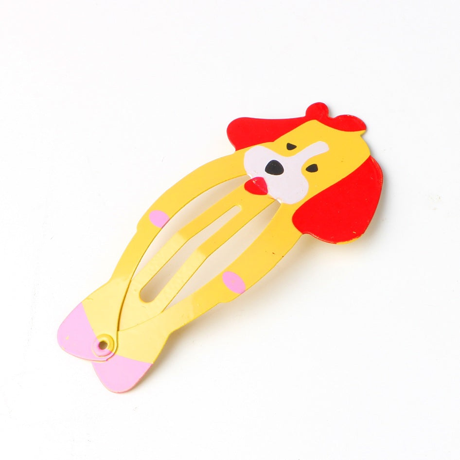 Cartoon Animal Hair Clips - 100 Pack