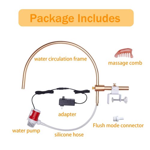 LTLSTYL Head Spa Waterfall Equipment,Head Massage Salon Equipment, Suitable for Most Shampoo Basin Bed and Shampoo Bowl Sink Chair,Enhance The Shampooing Experience