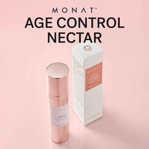 MONAT Rewind Age Control Nectar - Fast Absorbing Hydrating Serum. Skin Perfecting Natural AHA. Correcting & Transforming Face Serum, Anti Aging Face Cream w/Hyaluronic Acid - Net Wt 30 ml / 1 fl. oz.