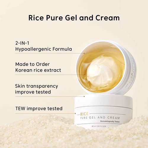 Rice Pure 3-Step Set [Cleanser & Toner & Cream]