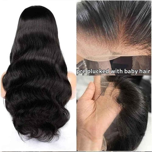 MsSunlight Body Wave Lace Front Wigs Human Hair Pre Plucked 13x6 HD Transparent Lace Front Wigs Human Hair 180% Density Glueless Wigs Human Hair with Baby Hair for Women 24 Inch
