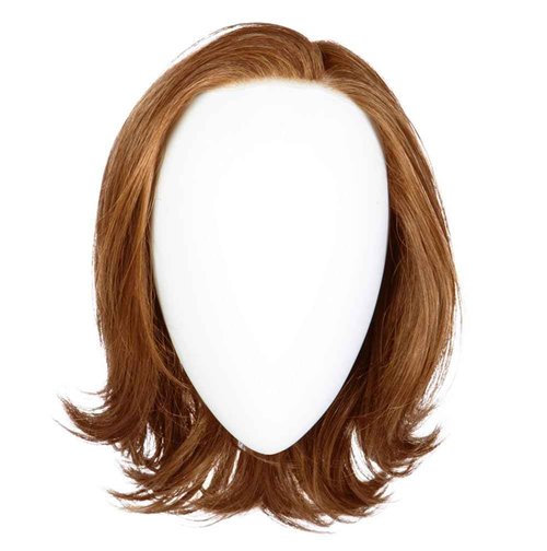 Raquel Welch Take A Bow Chin Length Layered Wig With Hand Tied Base by Hairuwear, Petite Average Cap, RL29/25 Golden Russet