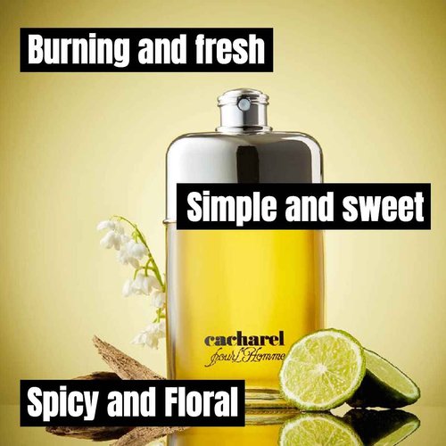 Cacharel Pour L'Homme Eau de Toilette Cologne for Men, Woody, Spicy and Floral Fragrance, Notes of Bergamot, Lily of the Valley Accord and Cedar Wood, Fresh Long Lasting Scent, 3.4 Fl Oz