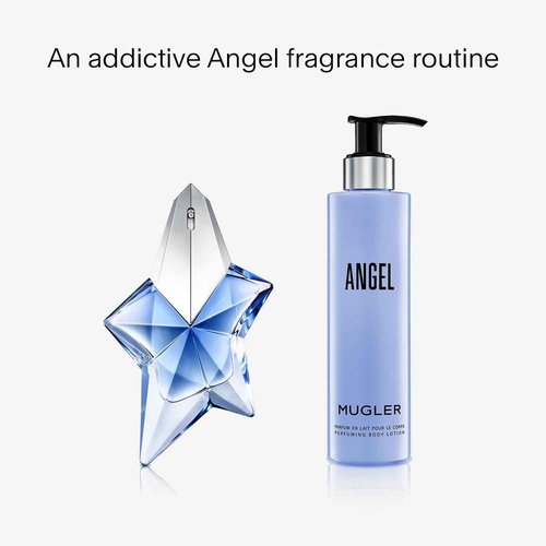 Mugler Angel - Body Lotion - Floral & Woody - Women's Scented Moisturizer - With Peony, Praline, and Wood Accord- 6.7 Fl Oz