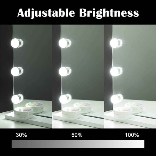 SHOWTIMEZ Vanity Mirror with Lights Large Lighted Makeup Mirror with 18 LED Bulbs, W31.5 x H23.6in. Tabletop or Wall-Mounted Hollywood Vanity Makeup Mirror