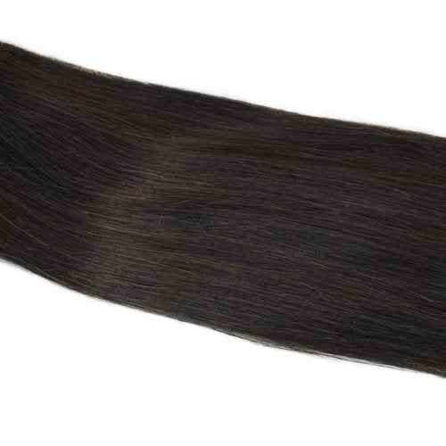 Clip In Hair Extensions Real Human Hair Dark Brown Straight Thick End 18 20 22" 100gm (18", 2#-Dark Brown)