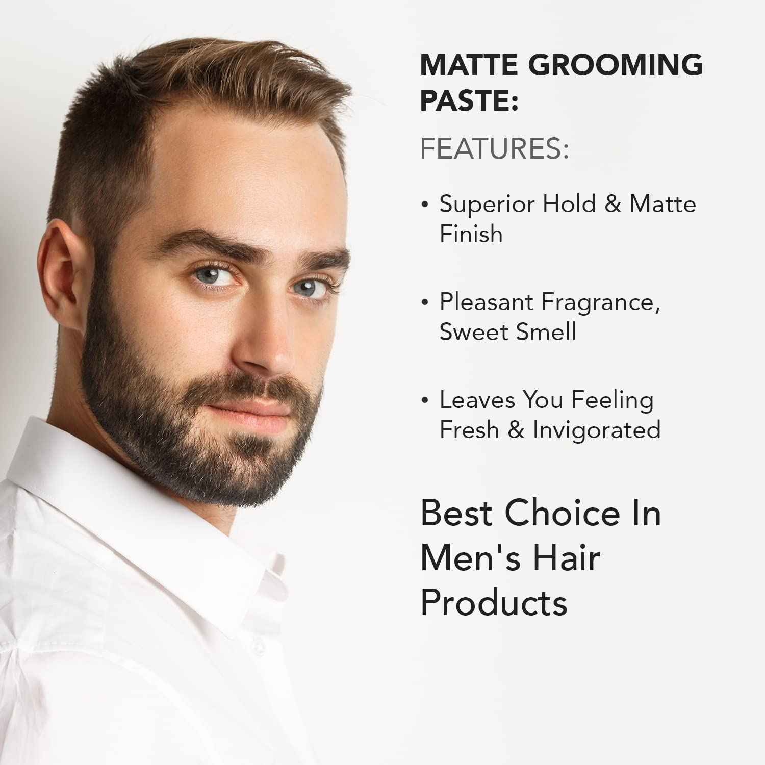 Gentlemen Republic 4 Oz(Pack of 2) Matte Paste - Water-Based Professional Formula with Superior Hold and Matte Finish for a Natural Look, Made in the USA