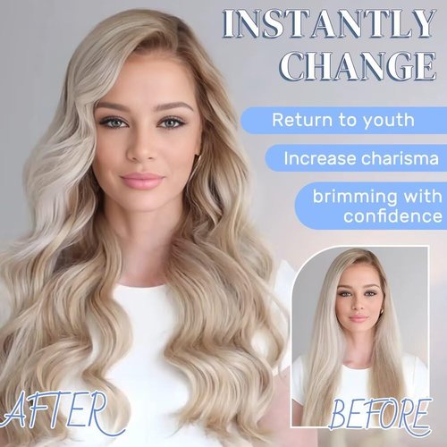 Tape in Hair Extensions Human Hair Chestnut Brown Highlighted Bleach Blonde 22 Inch 20Pcs Tape Ins for Women Straight Invisible Seamless Remy