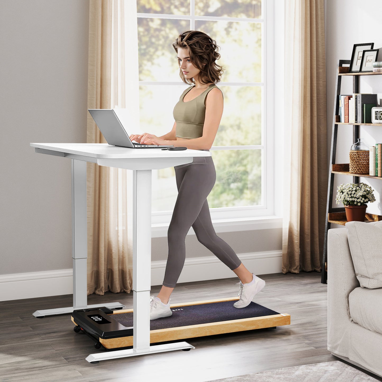 Under Desk Treadmill with Remote Control - 2.5HP Walking Pad