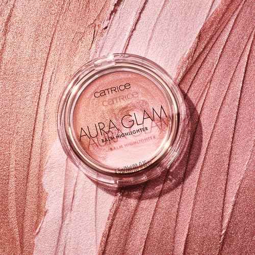 Catrice Aura Glam Highlighter Balm | Creamy, Lightweight Luminizer for Builadble Radiance | Rosy Pink & Warm Bronze | Vegan & Cruelty Free