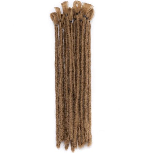 Hairro Dreadlocks Extensions 12 Inch Short 30 strands Soft Crochet Twist Braiding Hair for Men Faux Locs Dread Hairpieces Reggae Hippie Style Dark Blonde