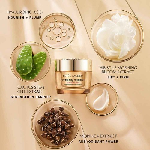 Estée Lauder Revitalizing Supreme+ Youth Power Cream | Face Moisturizer with Hyaluronic Acid & Peptides | Anti-Aging, 1 Ounce
