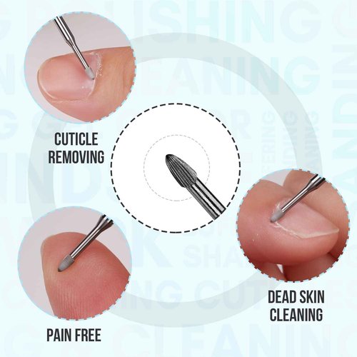 Makartt Nail Drill Handpiece for Up200 Machine Bundle With Safety Nail Drill Bits Cuticle Remover